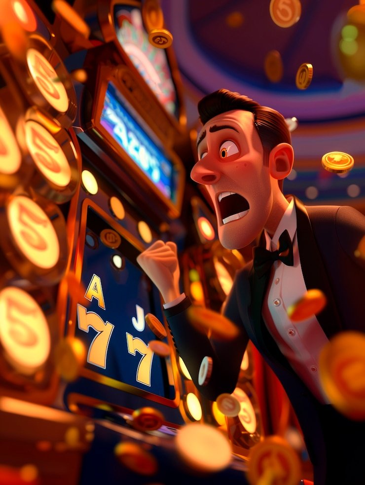 Roulette wheel spin in progress with betting chips visible