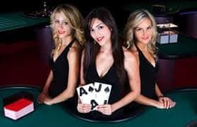 Teen Patti live dealer game interface showing cards and bet options